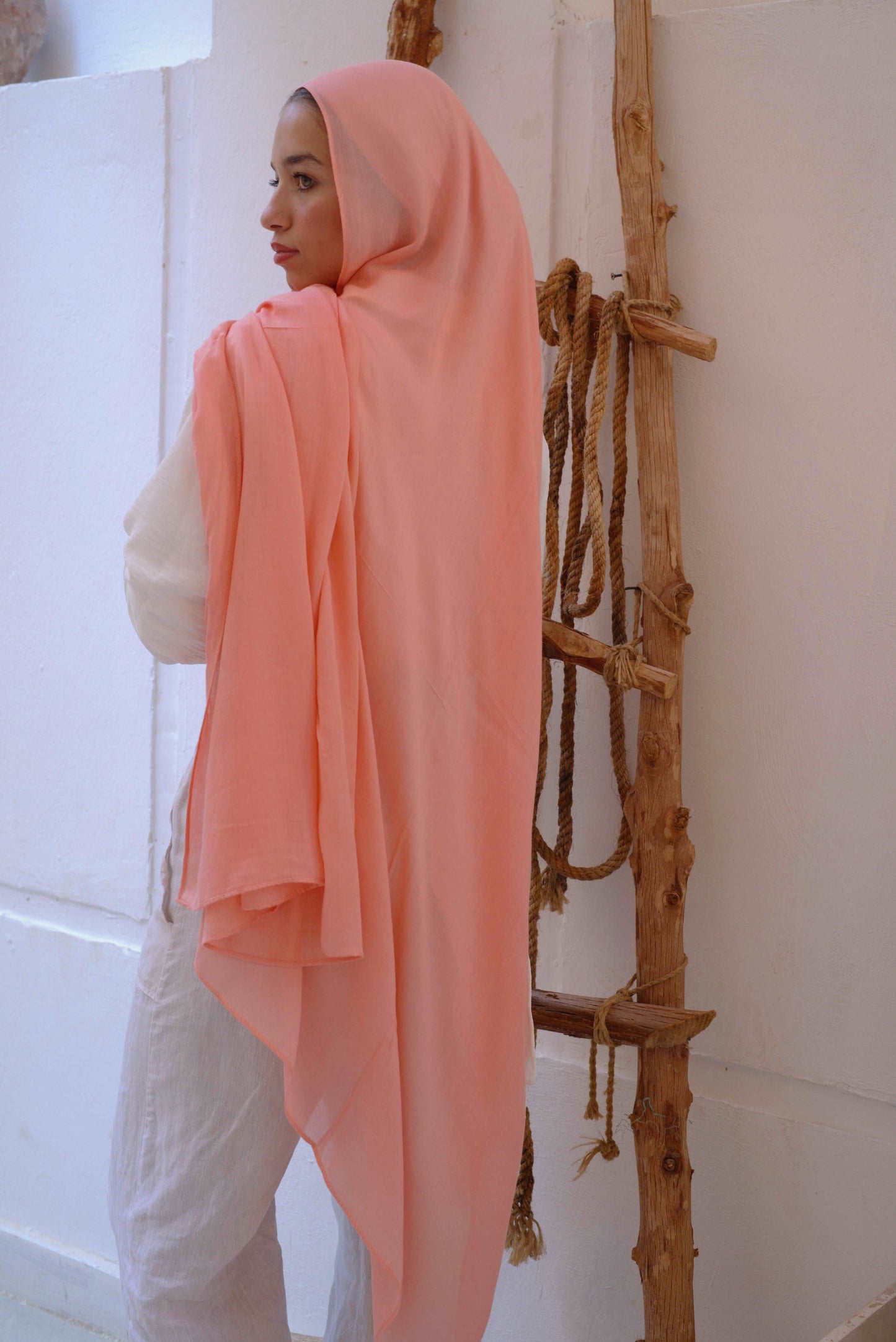 Peachy Blush Woven Modal