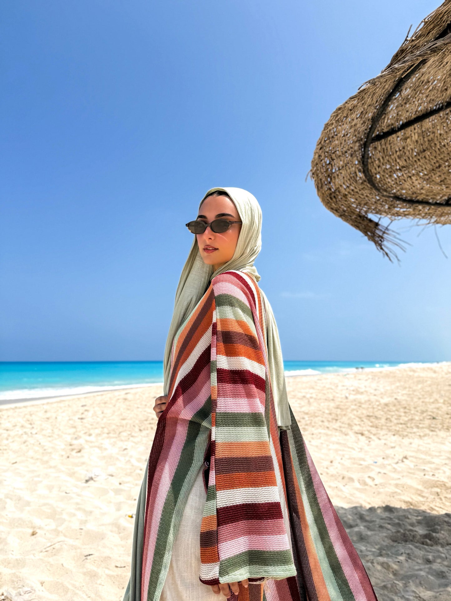 The multiway knit kimono