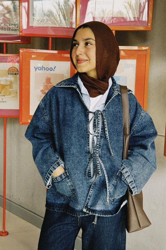 Bow Denim Jacket