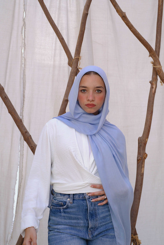 Sky Blue Woven Modal