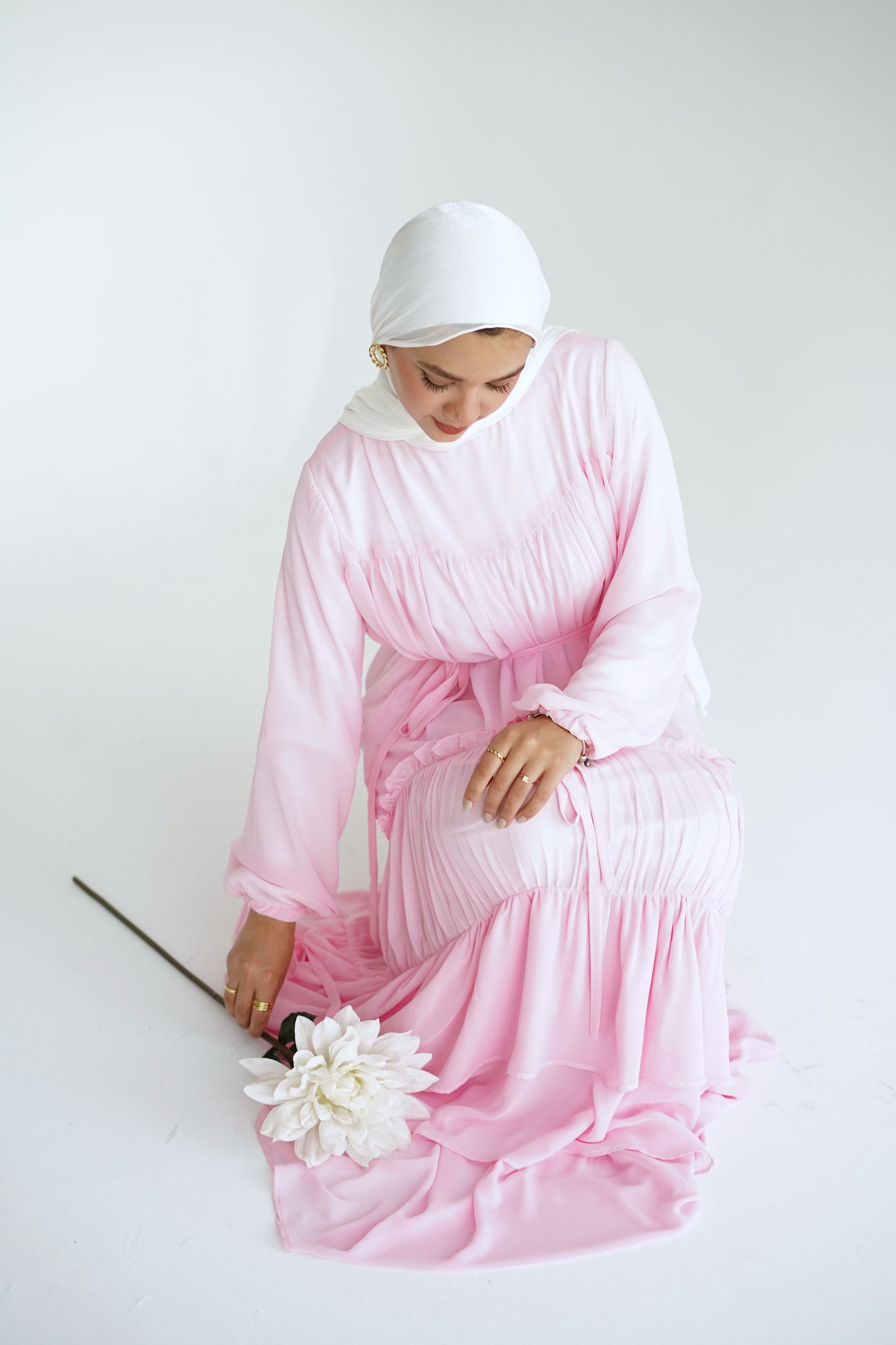 Grace dress in Barbie pink