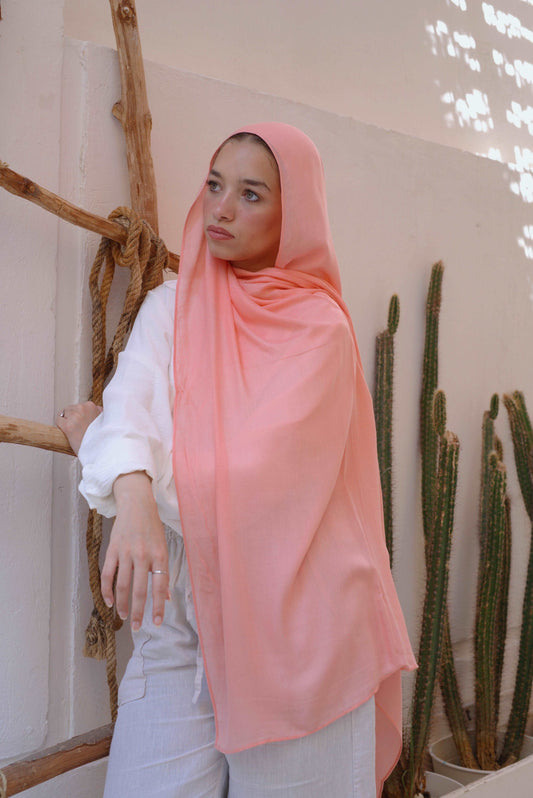 Peachy Blush Woven Modal