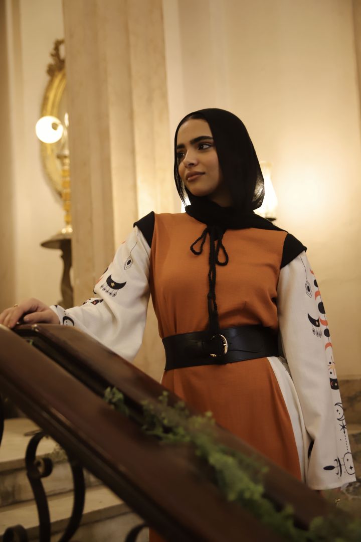 Turath Istekbal Abaya in Pumpkin