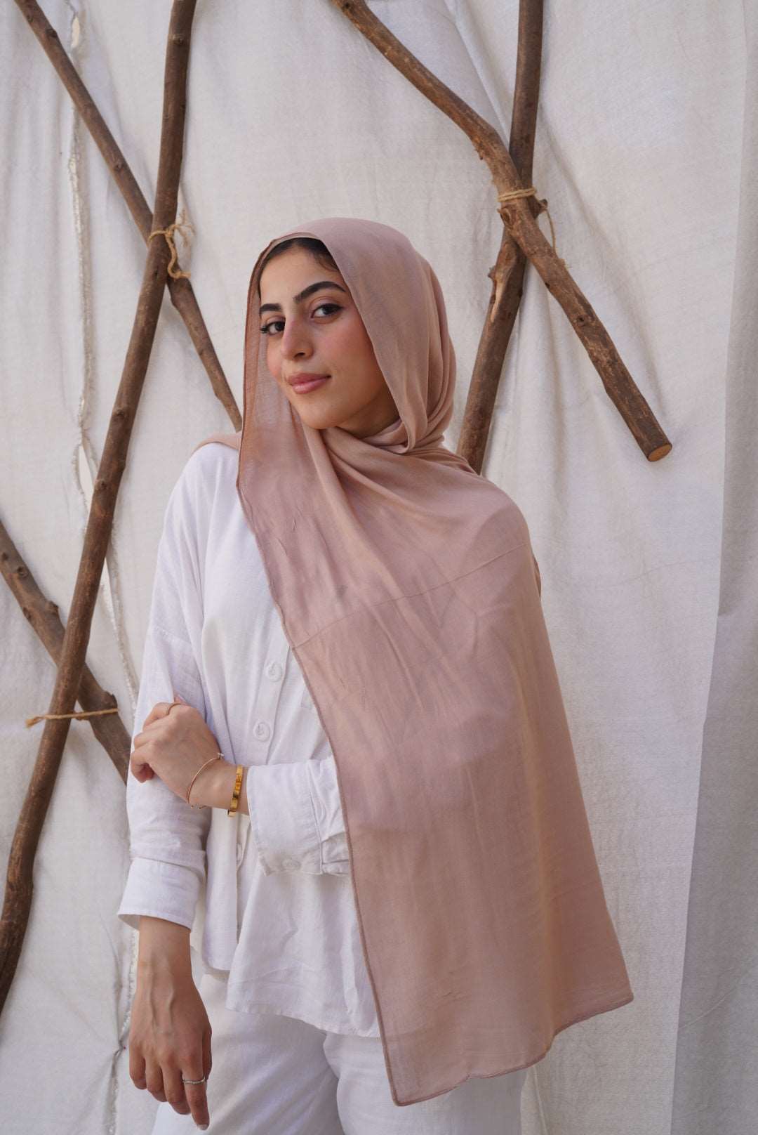 Blush Beige Woven Modal