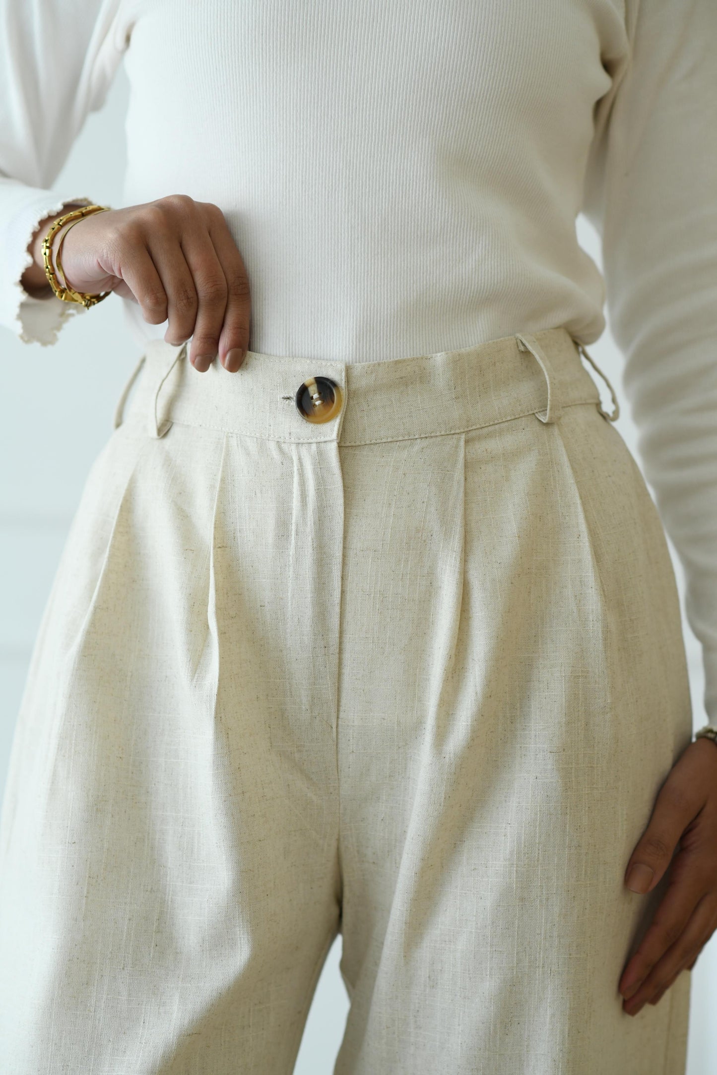 Go-to Linen Pants - Beige