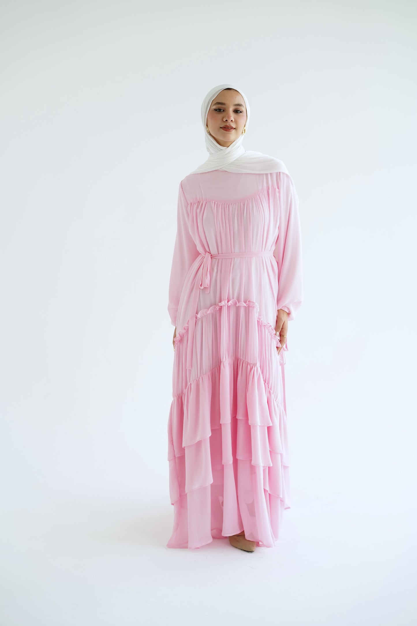 Grace dress in Barbie pink
