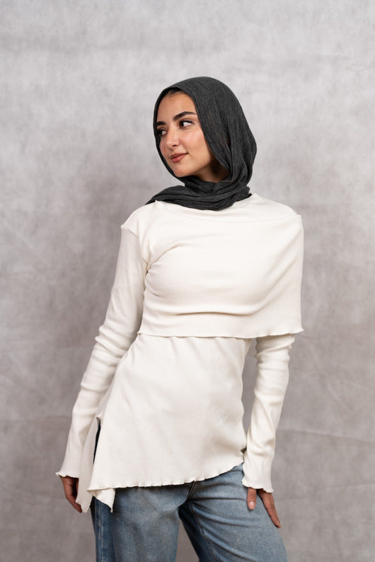 Off-Shoulder Top in White