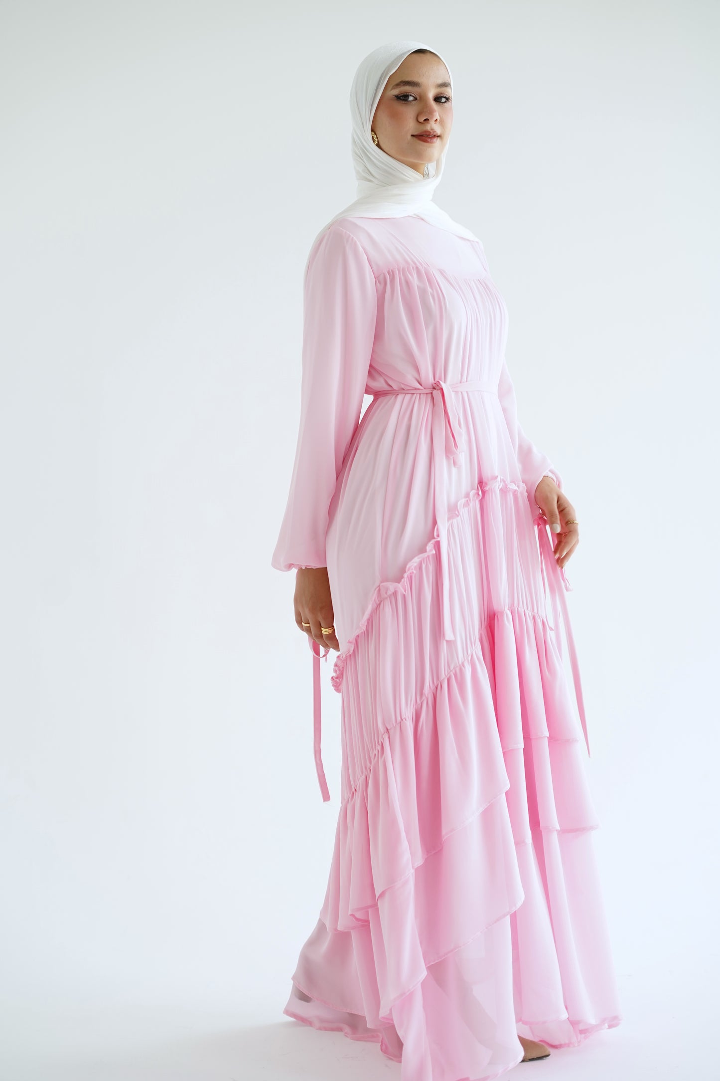 Grace dress in Barbie pink