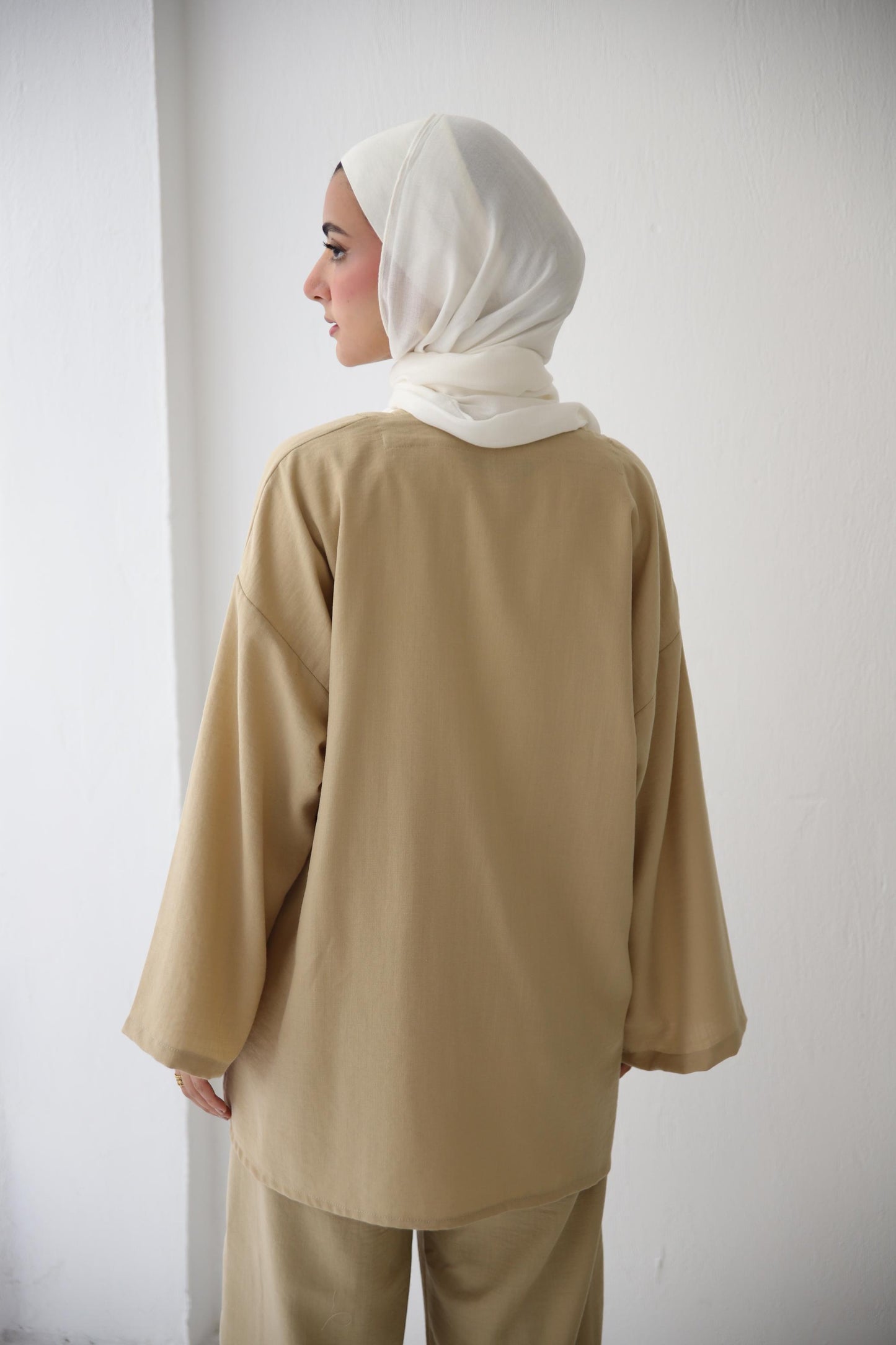 Double Tie Set - Beige