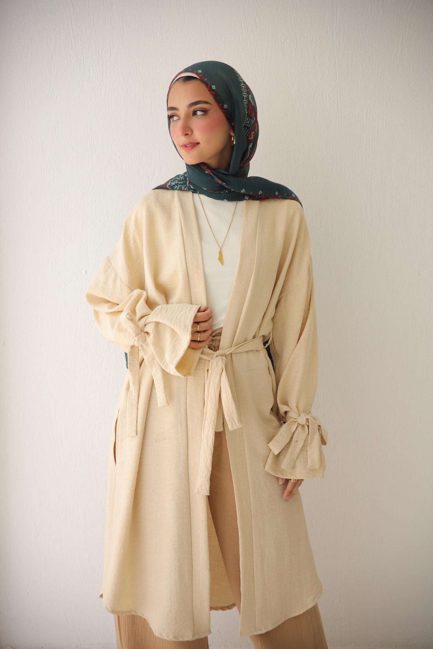 Linen Trench - Beige