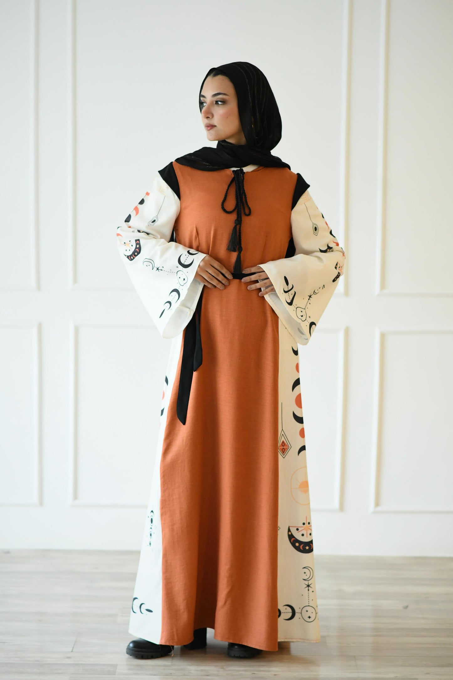 Turath Dress in Pumpkin