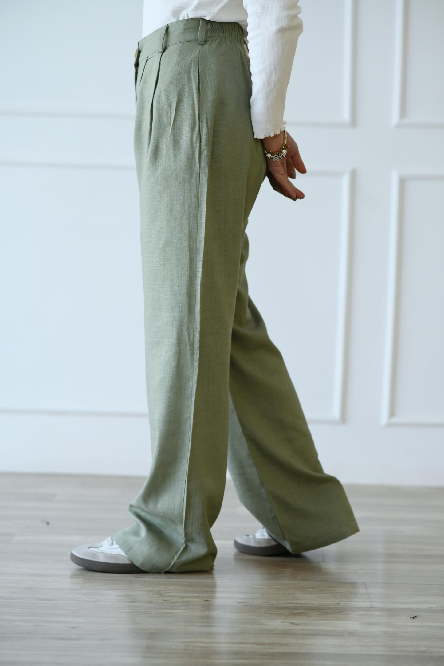 Go-to Linen Pants - Sage