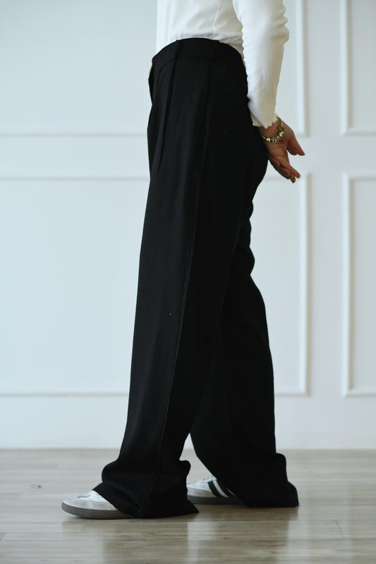 Go-to Linen Pants - Black