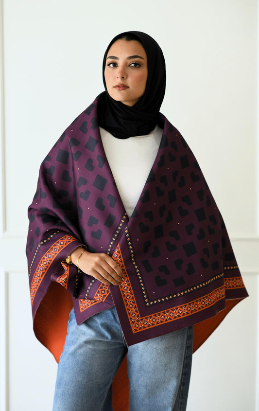 Zeina wool shawl