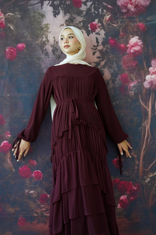 Grace dress in Burgundy