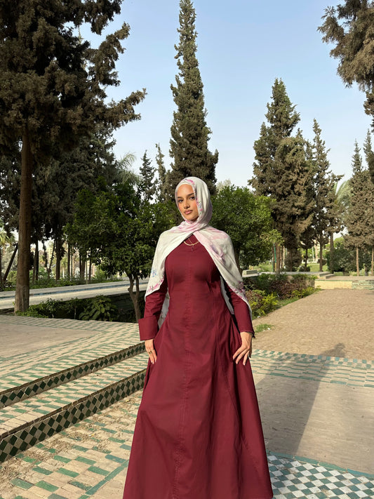 Timeless Ode Dress - Burgundy (Summer edition)