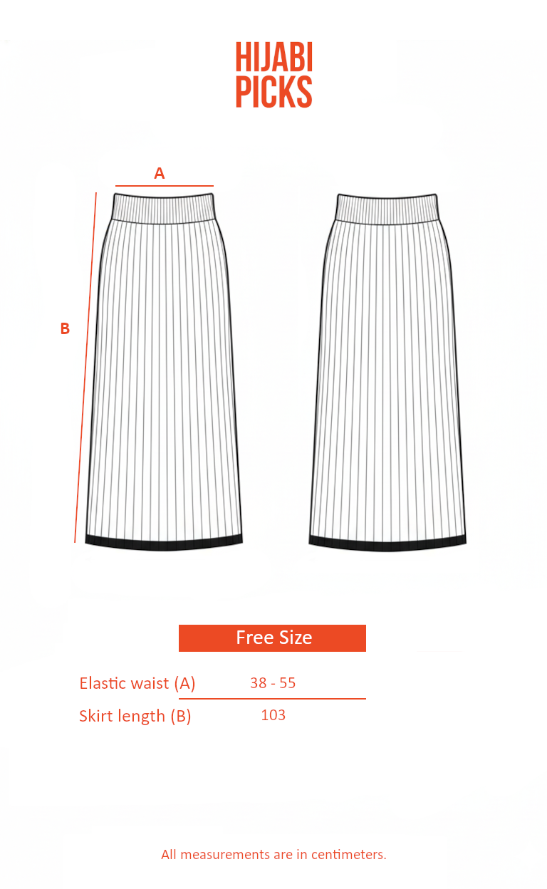 Knit Contrast Hem Skirt - Burgundy