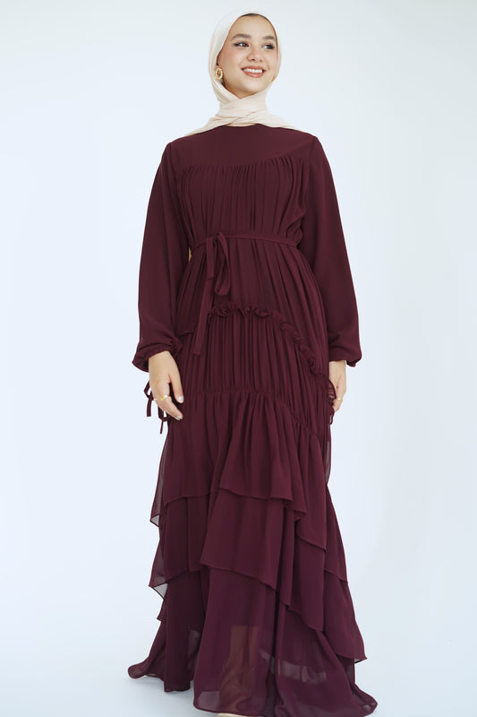 Grace dress in Burgundy