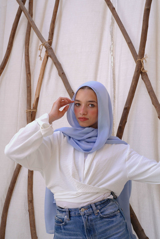 Sky Blue Woven Modal