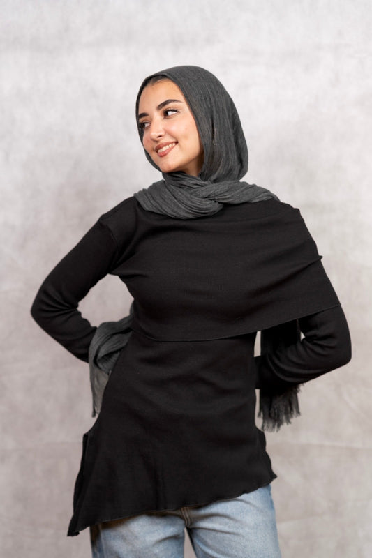 Off-Shoulder Top in Black