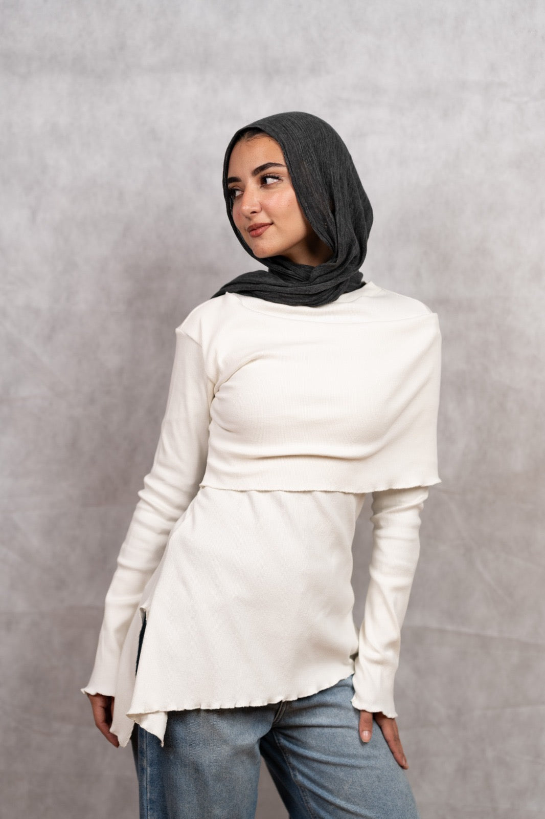 Off-Shoulder Top in White