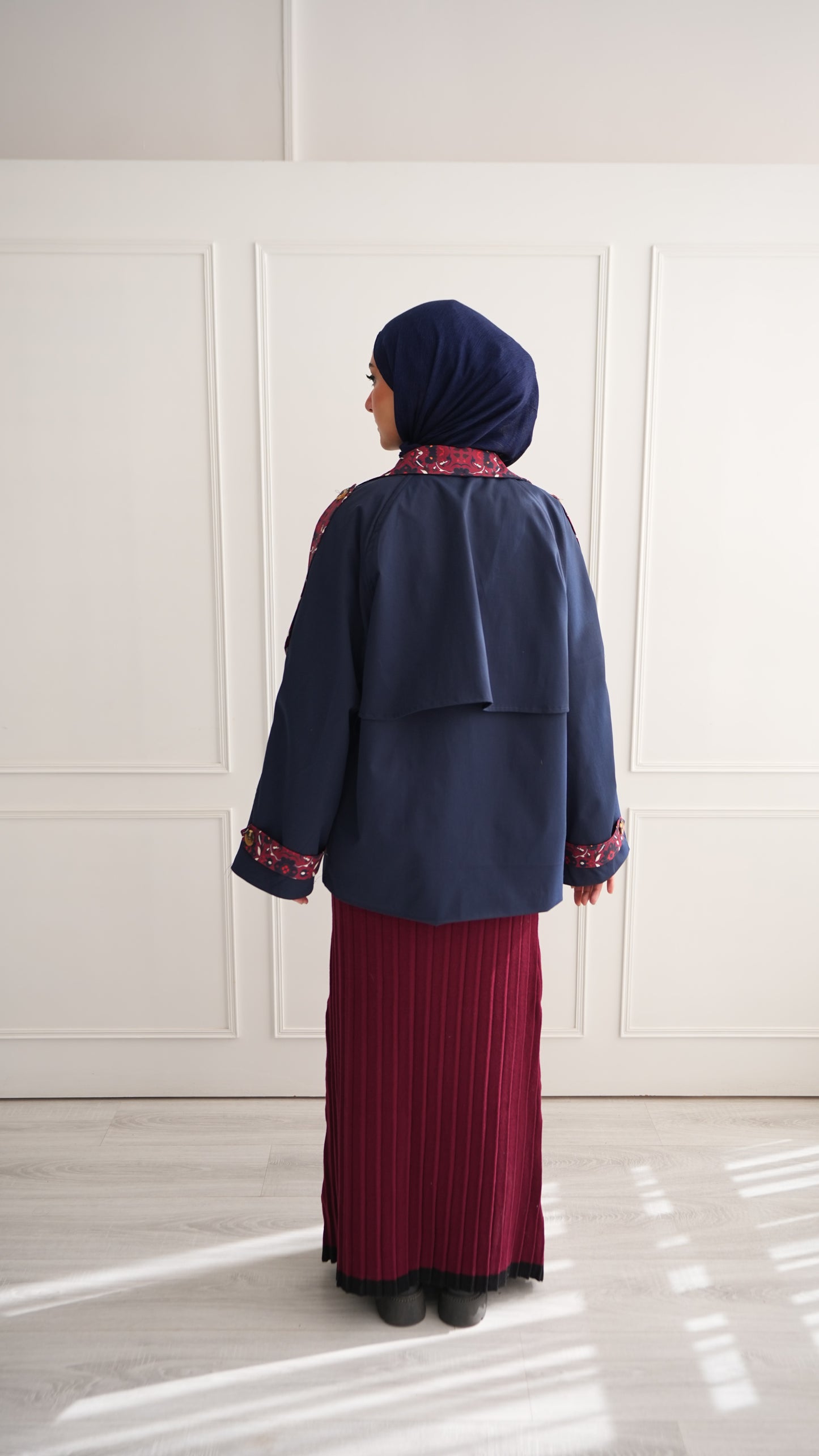 Persian mini trench in Navy