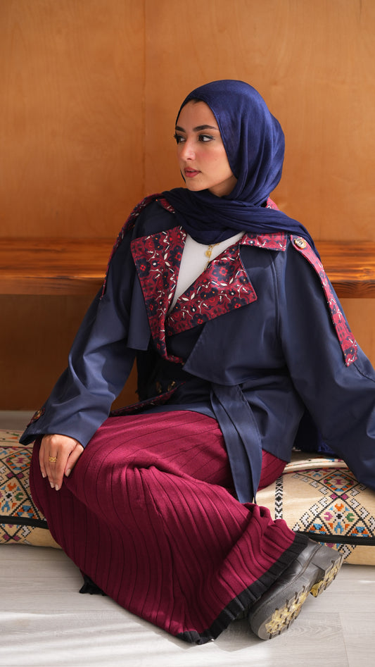 Persian mini trench in Navy