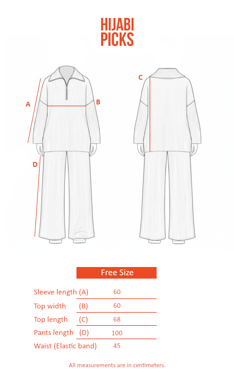 Knit Quarter-Zip Lounge Set - Brown