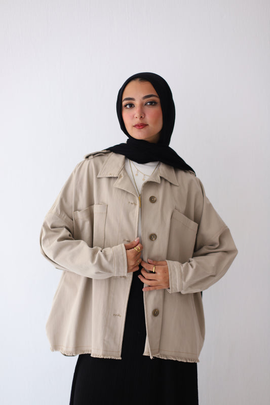 Bellu oversized Jacket - Beige