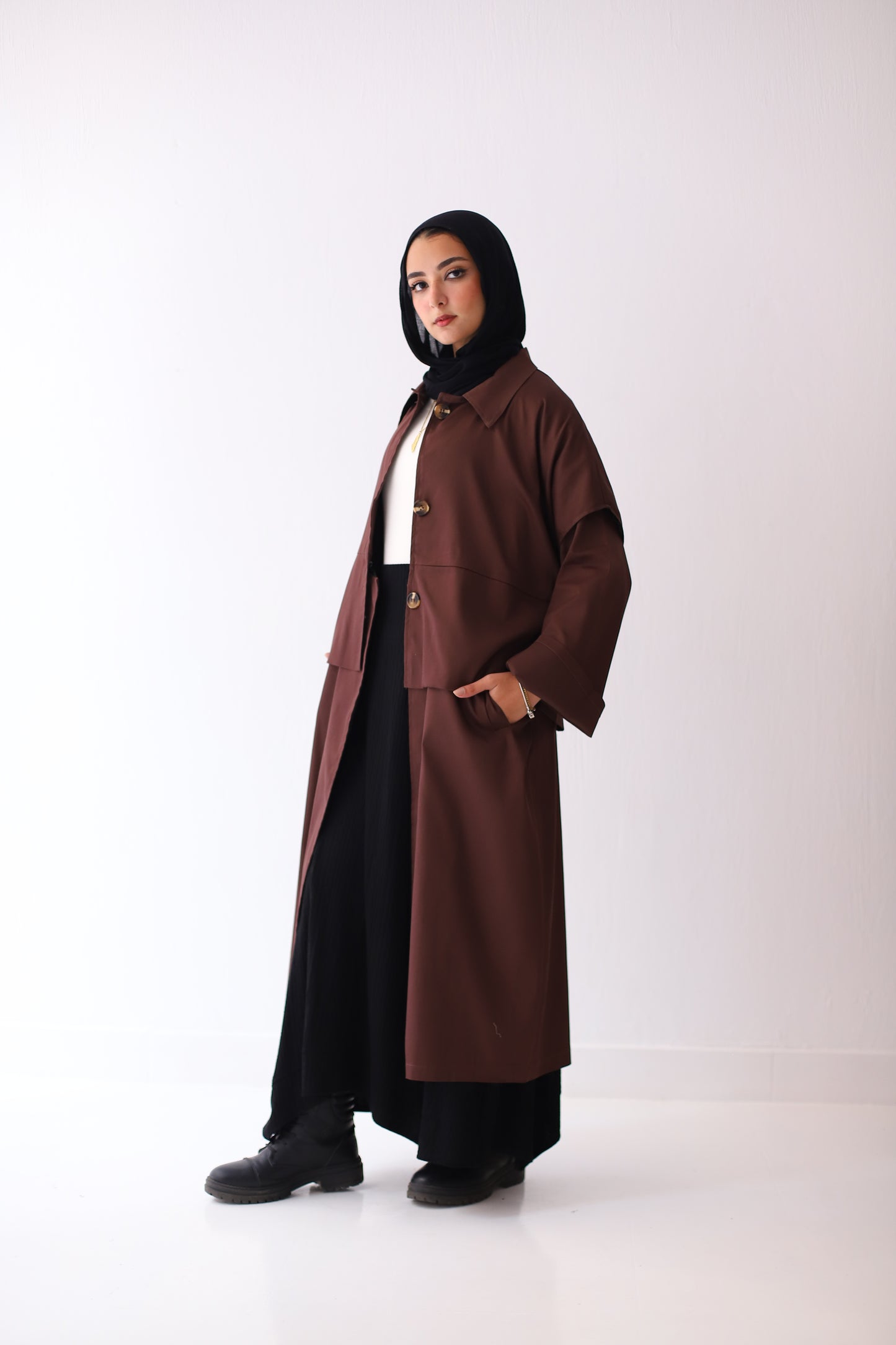 Multiway Trench Coat - Brown