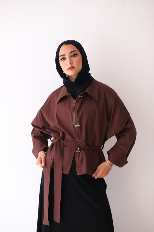 Multiway Trench Coat - Brown