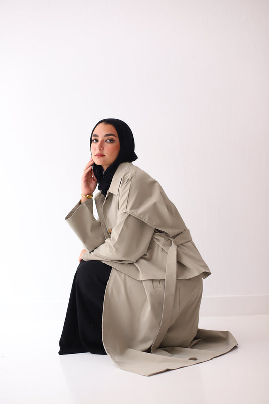 Multiway Trench Coat - Sage