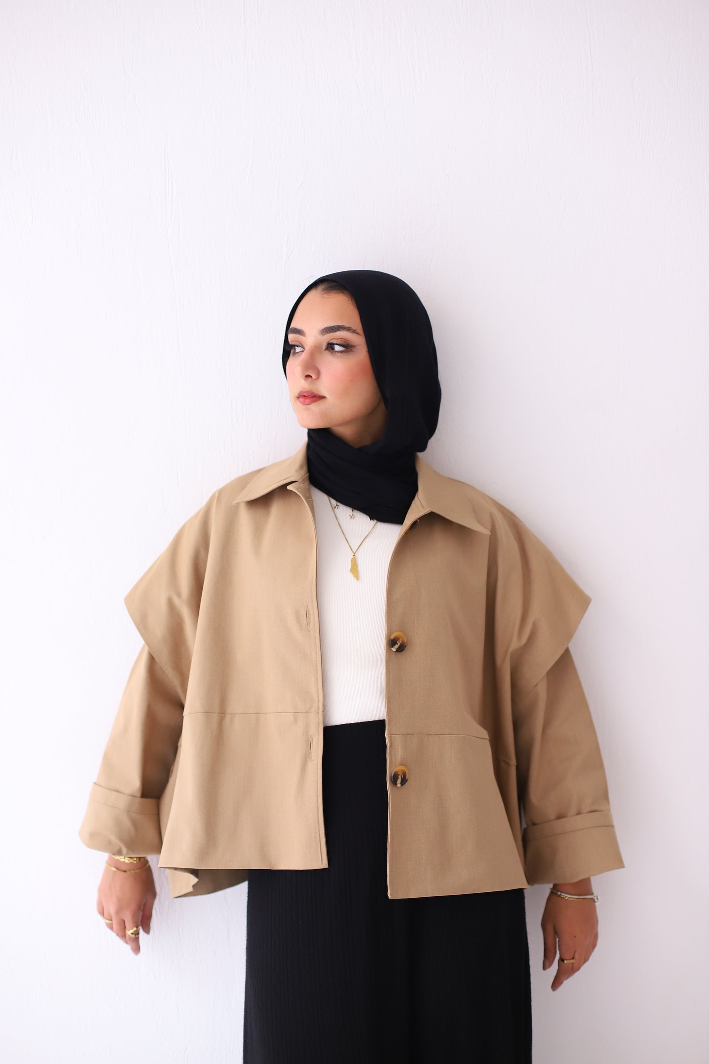 Multiway Trench Coat - Beige