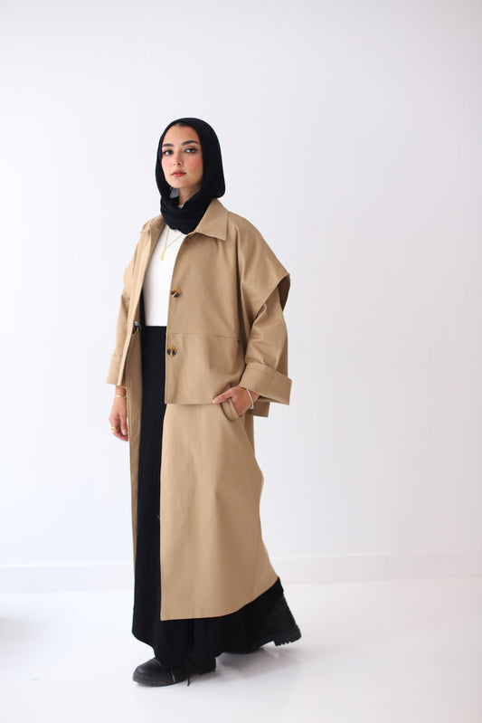 Multiway Trench Coat - Beige