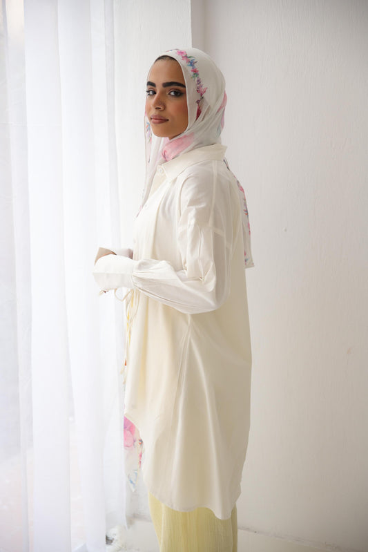 High Low Shirt - Offwhite