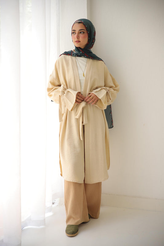 Linen Trench - Beige