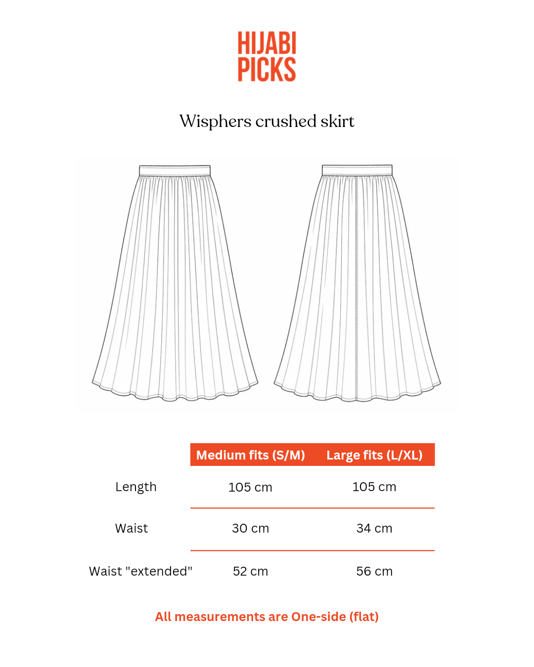 Whispers crushed skirt (Pink)